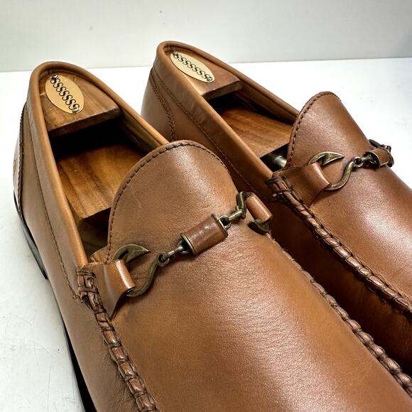 EXCELLENT Tommy Bahama Maya Bay Bit Loafer Fish Hook Tan Brown Size 9 - Picture 7 of 15